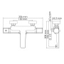 Naab 8611 Thermo Термостатический смеситель для ванны и душа Naab 8611 Thermo Термостатический смеситель для ванны и душа