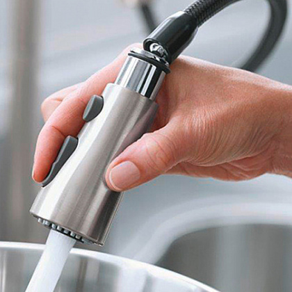 Смеситель Jacob Delafon Malleco E562-CP для кухонной мойки, с выдвижным изливом, хром, шт