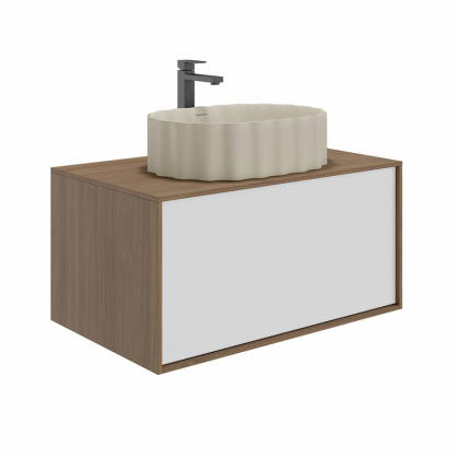 Раковина ARTBASIN Conchiglia накладная 50, песочная матовая CC.wb.50\SAN