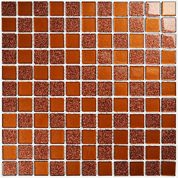 Мозаика Bonaparte Стеклянная Shine Brown 30х30 см
