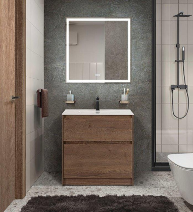 Тумба с раковиной напольная BelBagno KRAFT 39 70 Bianco Opaco, раковина белая
