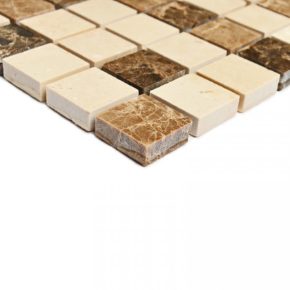 Мозаика натуральный камень Turin-20 slim (Pol) (чип 4*15*15) 30,5*30,5 (15шт.-1.4м2), м2