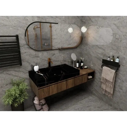 Duna/Colortile - Awetic - Керамогранит - Nero Glossy - 120х60 см 