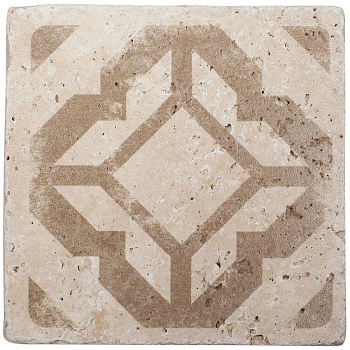 Натуральный травертин, ORNAMENT №7 10x10, Provance
