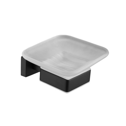 Мыльница стеклянная, SG5603H Shevanik, Черный