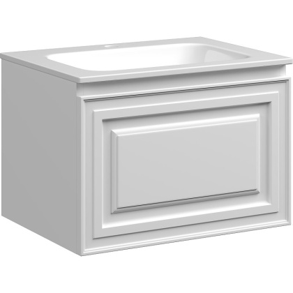 Тумба подвесная SANCOS Very 590х445х406, c одним  ящиком оснащенным доводчиками, Bianco , арт.VR60W Тумба подвесная SANCOS Very 590х445х406, c одним  ящиком оснащенным доводчиками, Bianco , арт.VR60W