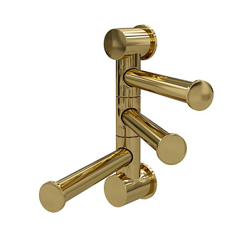 K-1053POLISHED GOLD Держатель полотенец тройной K-1053POLISHED GOLD Держатель полотенец тройной