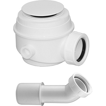 Сифон для ванны и душевого поддона OMNIRES WB01XBP (белый)