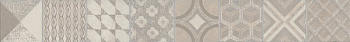 Бордюр OS\A245\SG6062R Онда 1 серый 7,2см*60см*11мм (1уп/8шт/0,345м2) орнамент, шт
