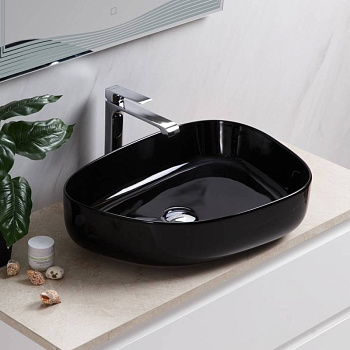 Раковина керамическая накладная черная BB1435-NERO, 550x400x140 Раковина керамическая накладная черная BB1435-NERO, 550x400x140