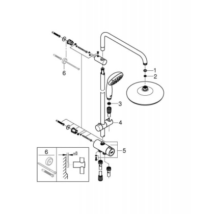 Душевая система Grohe Euphoria 26381001 хром Душевая система Grohe Euphoria 26381001 хром