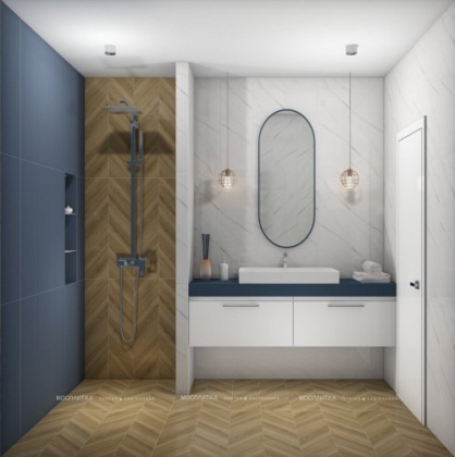 Керамогранит Carrara Chic шеврон A светло-коричневый 22,1x89 (O-CCH-GGA393) (5шт/097м2), м2