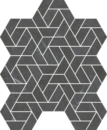 Мозаика 620110000158 Metropolis Айкон Империал Блэк (34,7см*28,6см*9мм) (6шт/0,462м2) матовый, шт