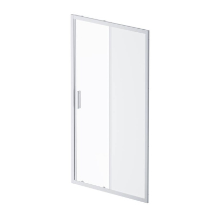 W90G-110-1-195MM Gem Solo Дверь душевая 110х195, стекло матовое, профиль матовый Хром