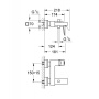 Смеситель для ванны Grohe Eurocube 23140000 хром Смеситель для ванны Grohe Eurocube 23140000 хром