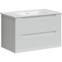 Тумба подвесная SANCOS Norma 2.0 790х450х500, c двумя ящиками оснащенными доводчиками, белый глянец , арт. NR2.080W
