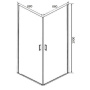 Душевой уголок Orange E04-090TB без поддона 90х90, стекло прозрачное