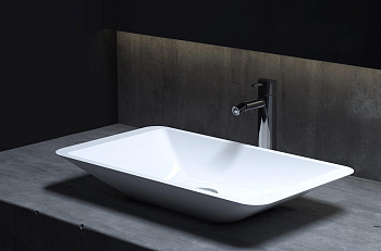 Раковина Salini CALLISTA 107 1101207SMRH S-Stone покраска по RAL снаружи, накладная, матовая Раковина Salini CALLISTA 107 1101207SMRH S-Stone покраска по RAL снаружи, накладная, матовая