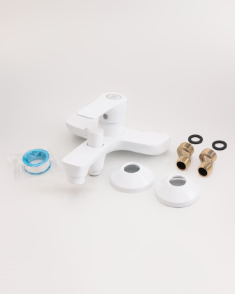 Смеситель для ванны/душа Orange Aristo M19-100w белый Смеситель для ванны/душа Orange Aristo M19-100w белый