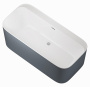 Акриловая ванна Allen Brau Infinity 170x80 2.21001.21/BGM белый матовый/сине-серый, шт