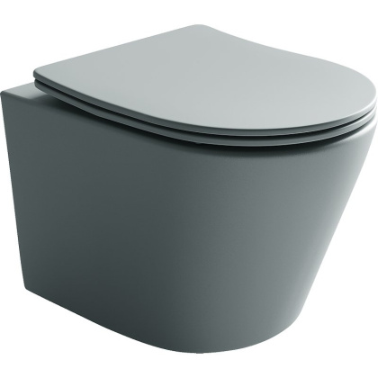 Подвесной унитаз Balearica Rimless (цвет Антрацит Матовый)