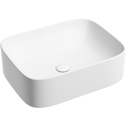 Умывальник чаша накладная прямоугольная (цвет Белый Матовый) Element 505*380*150мм