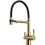 Смеситель для кухни SANCOS Garda с возможностью подключения фильтра для воды, цвет брашированное золото, арт. SC4009BG