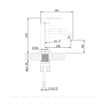 Смеситель для раковины Orange Steel M99-021ni никель Смеситель для раковины Orange Steel M99-021ni никель