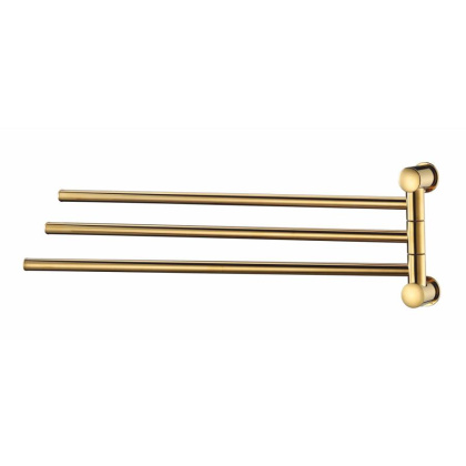 K-1033POLISHED GOLD Держатель полотенец тройной K-1033POLISHED GOLD Держатель полотенец тройной
