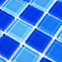 Мозаика стеклянная Blue wave-1 (чип 4*25*25) 300*300(22шт.-1.98м2), м2
