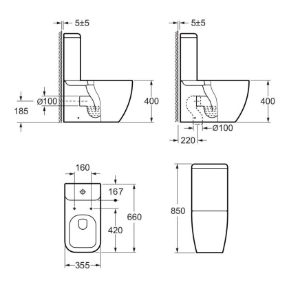 Сливной бачок Allen Brau Infinity 4.21002.20 белый глянец