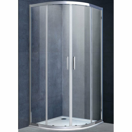 Душевой уголок Alpha VSQ-3AL800CL, 800*800, хром, стекло прозрачное