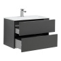 Мебель для ванной Aquanet Алвита 80 серый антрацит