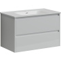 Тумба подвесная SANCOS Libra 790х450х500, c двумя ящиками оснащенными доводчиками, белый глянец , арт. LB80W