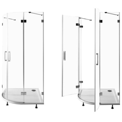 Душевой уголок Aquanet Beta NWD2242 100x100, R550, прозрачное стекло