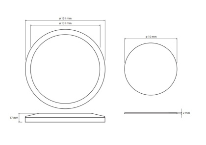 Косметическое зеркало без подсветки