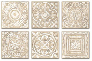 Вставка Сонет A1294\SG1550 бежевый  4,7х4,7, шт