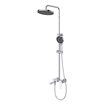 COMFORT-CVD-01 Душевая стойка со смесителем и изливом, хром COMFORT-CVD-01 Душевая стойка со смесителем и изливом, хром