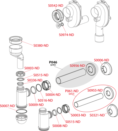 Слив для умывальника