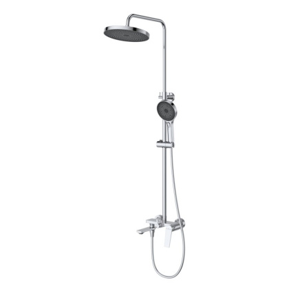 COMFORT-CVD-01 Душевая стойка со смесителем и изливом, хром COMFORT-CVD-01 Душевая стойка со смесителем и изливом, хром