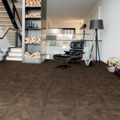 Ламинат Quick-step Impressive Patterns IPA4145 Дуб кофейный брашированный (8мм/32кл/1,901м2), м2