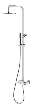 Стойка для душа со смесителем Stick White Chrome Стойка для душа со смесителем Stick White Chrome
