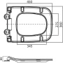SELA Сиденье дюропласт, soft close, металлическое крепление, черное матовое, BB3201SC-MB