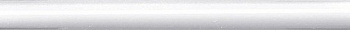 Бордюр белый глянцевый обрезной 30x2,5x1,9