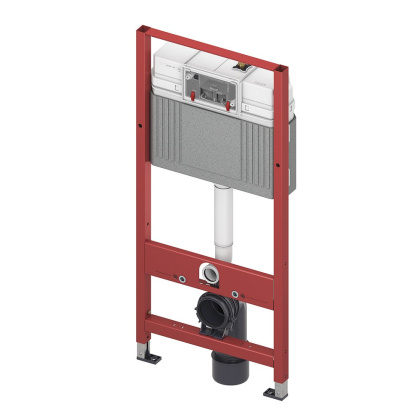 Комплект установки подвесного унитаза: модуль, панель TECEnow хром глянцевый, унитаз TECEone