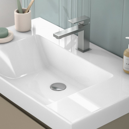 Смеситель для раковины FUTURA однорычажный без донного клапана 3/8, хром