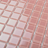 Мозаика стеклянная Pink Glass (чип 4*25*25) 300*300 (22шт/1.98м2), м2