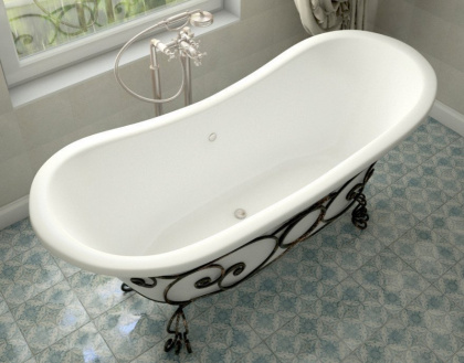 Кованая подставка для ванны "Бостон" (патина) Кованая подставка для ванны "Бостон" (патина)