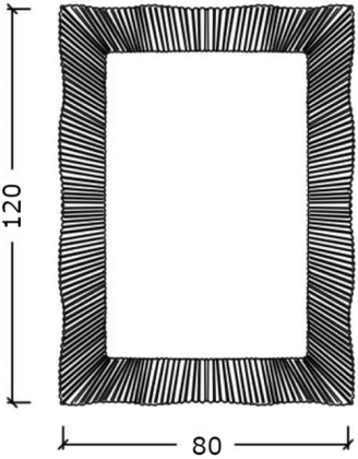 Зеркало SOHO антик патина, 80х120 517 Boheme
