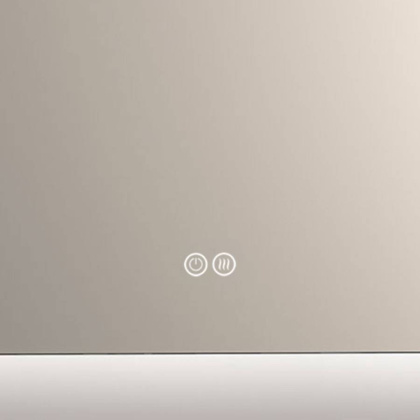 Зеркало LED VLM-3BE100-2 1000х800 c сенсорным выключателем и диммером, антизапотевание